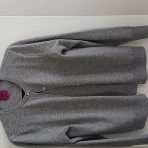 Wms Cashmere Cardigan  Gray  Size L